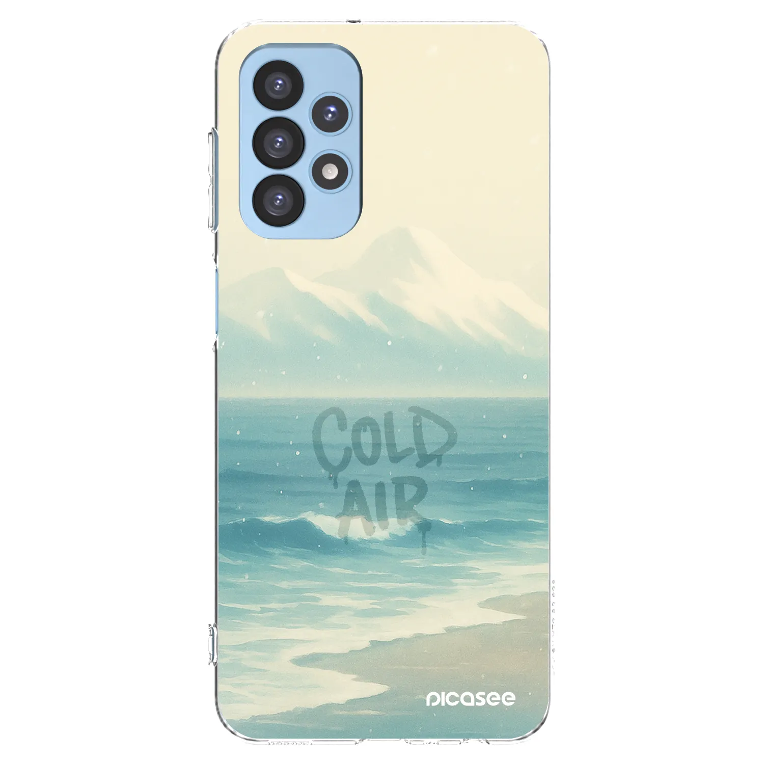 Picasee Samsung Galaxy A23 A235F 4G Hülle - Transparentes Silikon - COLD AIR