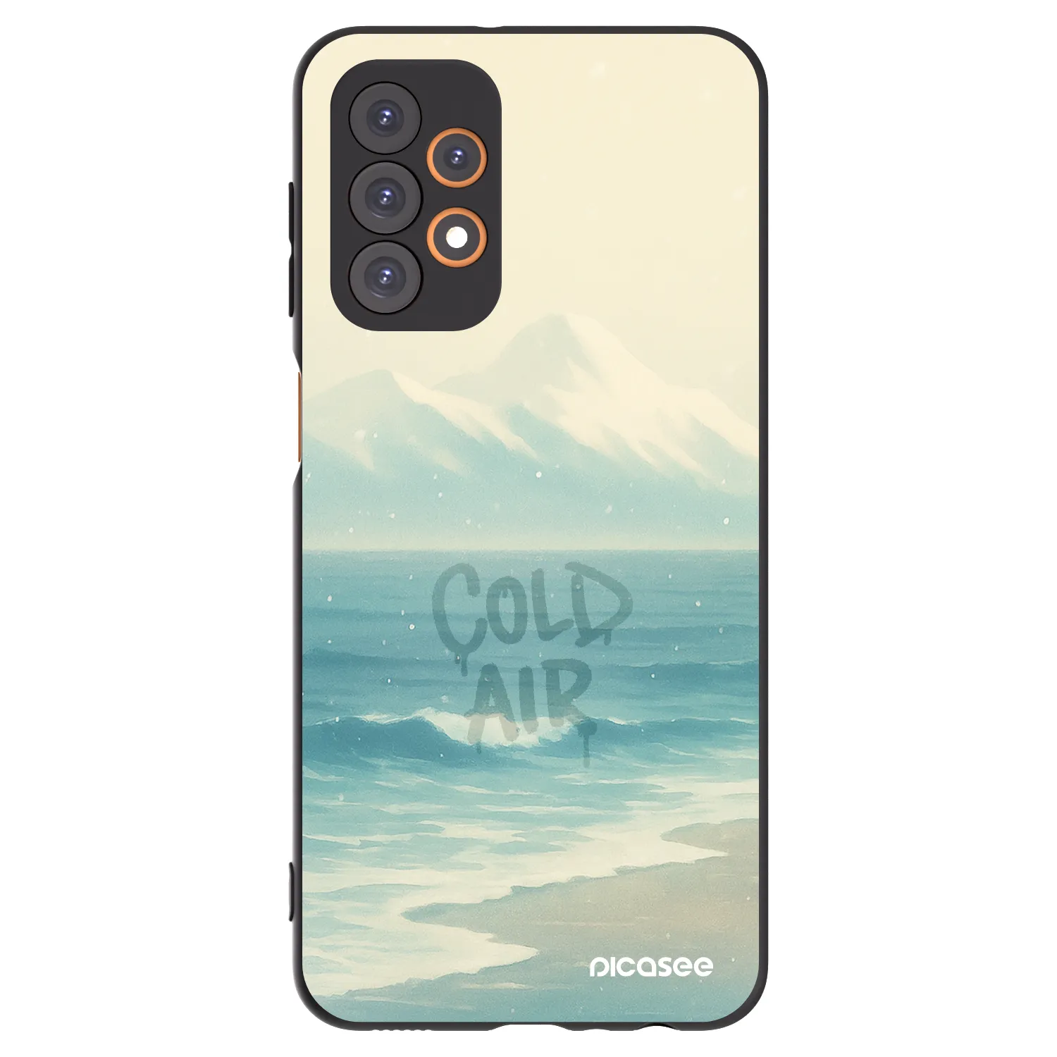 Picasee Samsung Galaxy A23 A236B 5G Hülle - Schwarzes Silikon - COLD AIR