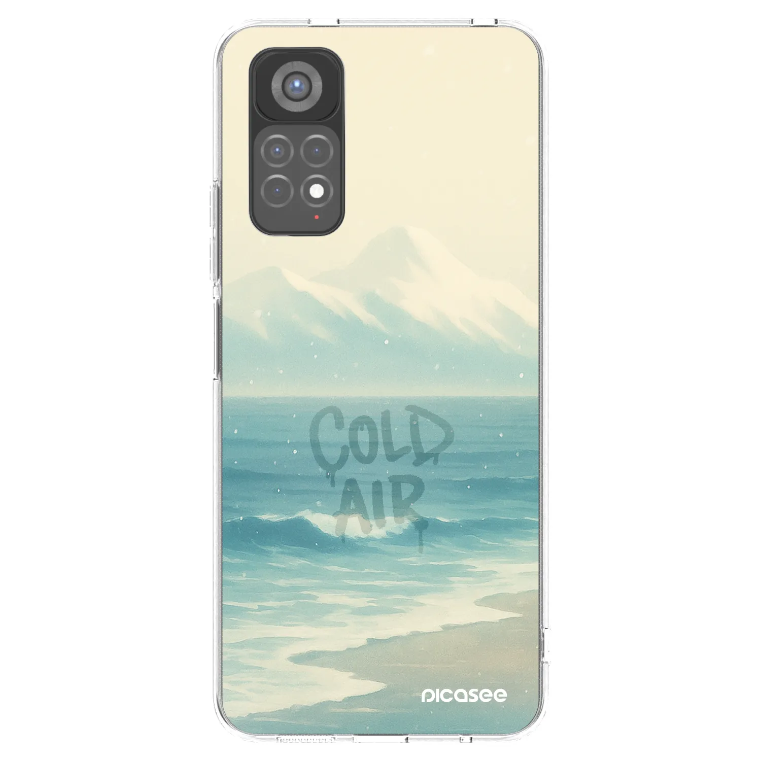 Picasee Xiaomi Redmi Note 11S 5G Hülle - Transparentes Silikon - COLD AIR