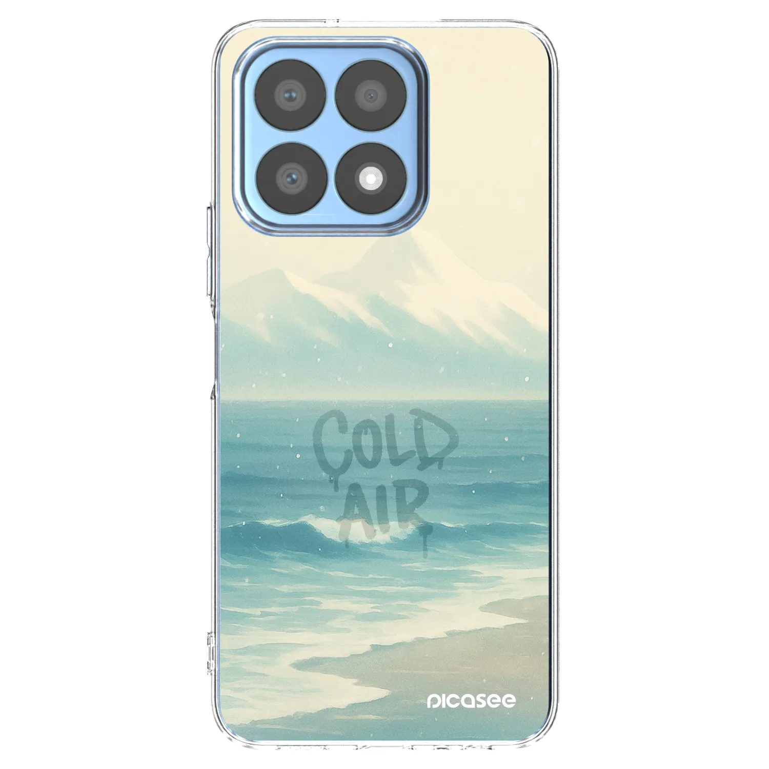 Picasee Honor X8a Hülle - Transparentes Silikon - COLD AIR