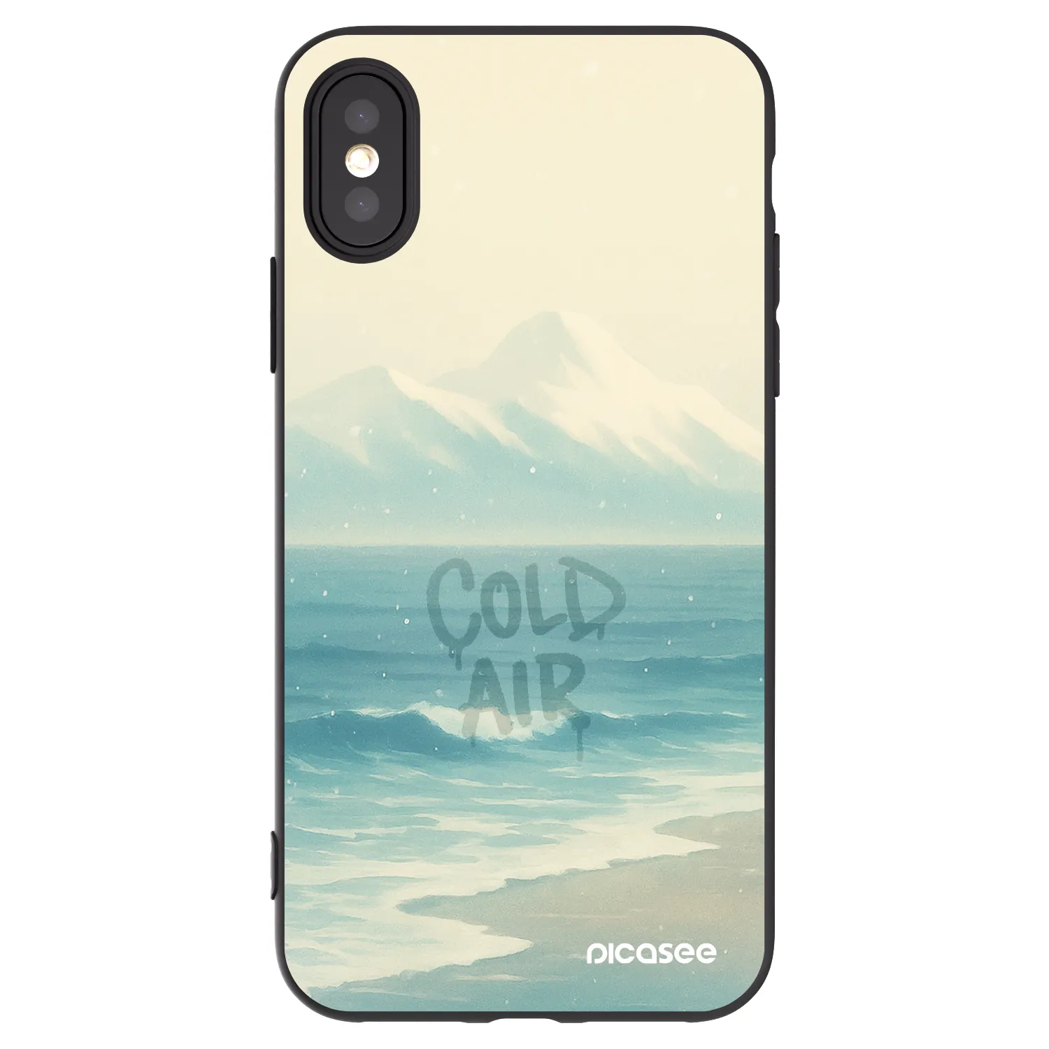 Picasee Apple iPhone X/XS Hülle - Schwarzes Silikon - COLD AIR
