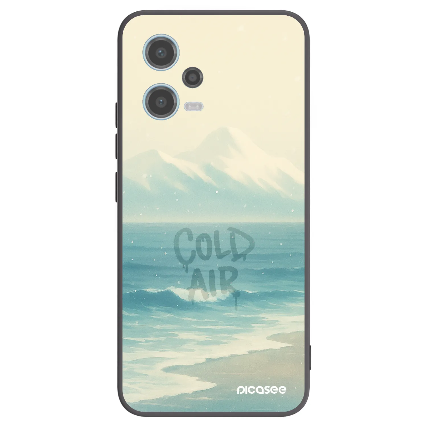Picasee Xiaomi Redmi Note 12 5G Hülle - Schwarzes Silikon - COLD AIR