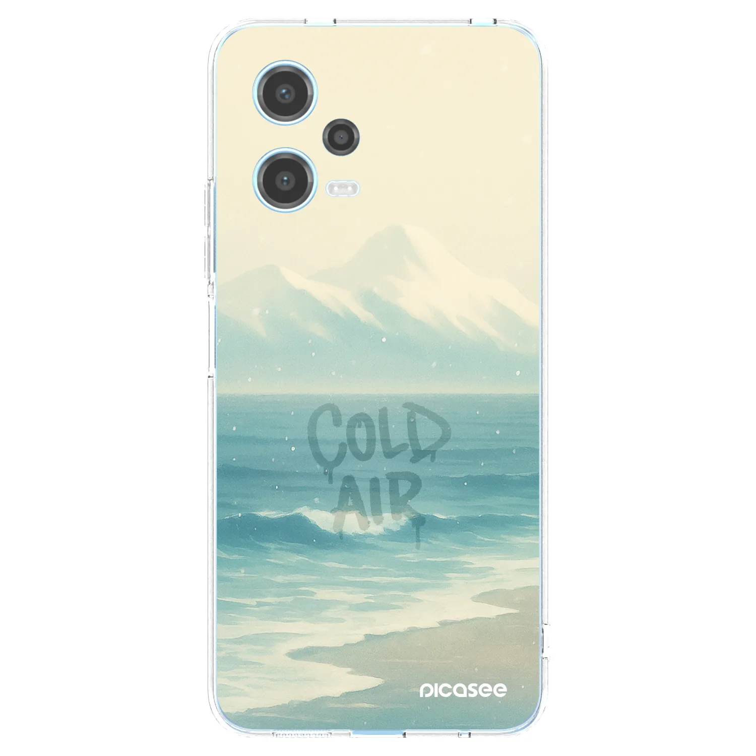 Picasee Xiaomi Redmi Note 12 5G Hülle - Transparentes Silikon - COLD AIR