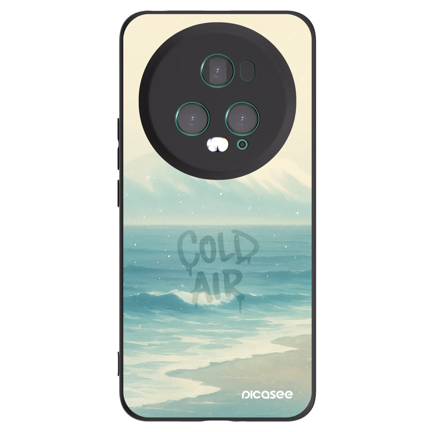 Picasee Honor Magic5 Pro Hülle - Schwarzes Silikon - COLD AIR