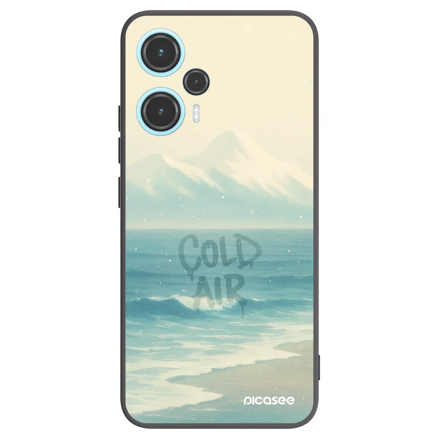 Picasee Xiaomi Poco F5 Hülle - Schwarzes Silikon - COLD AIR
