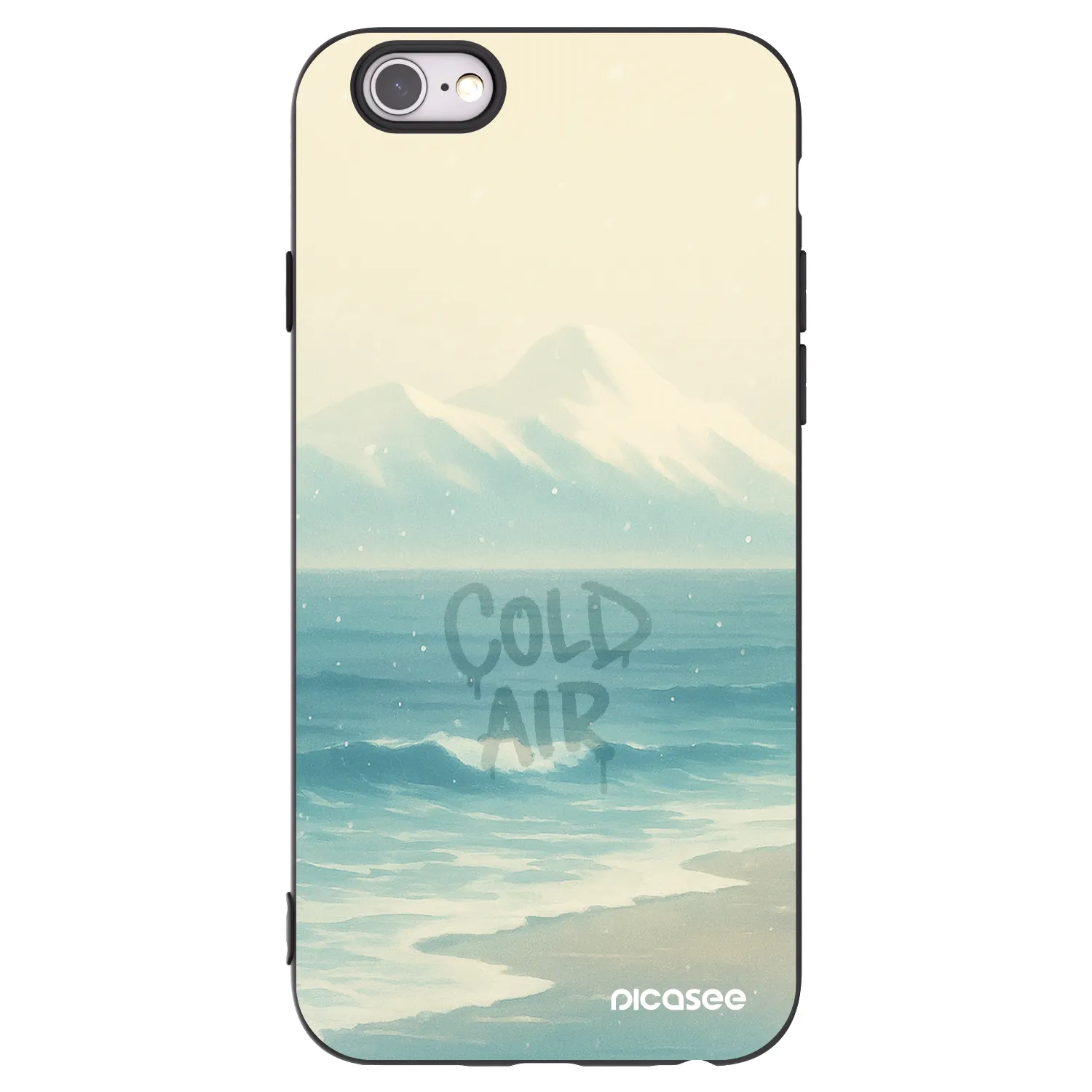 Picasee Apple iPhone 6/6S Hülle - Schwarzes Silikon - COLD AIR