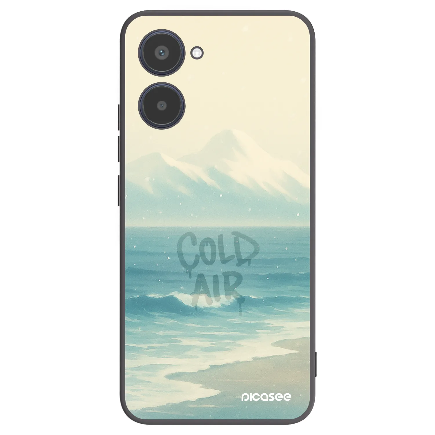 Picasee Realme 10 4G Hülle - Schwarzes Silikon - COLD AIR