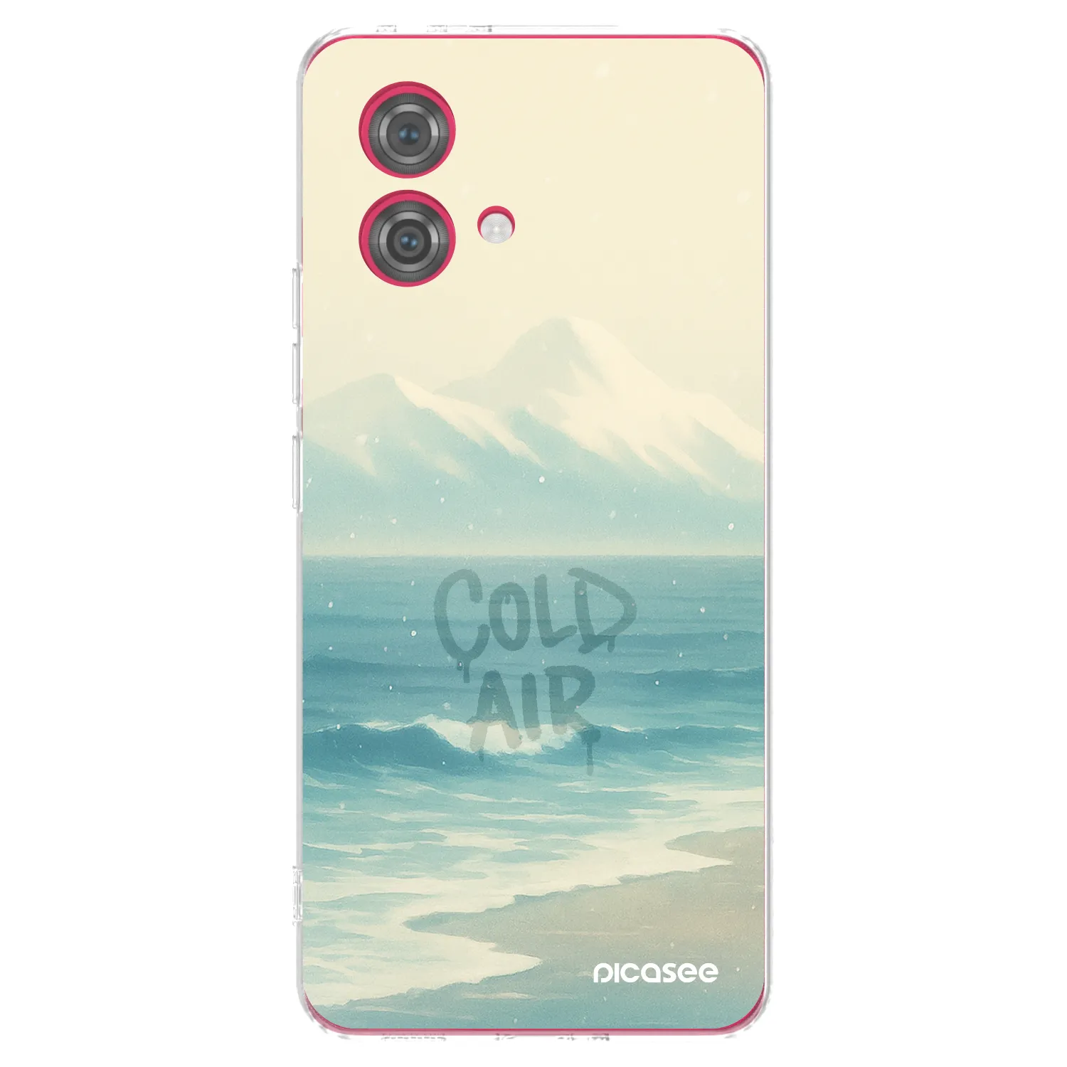 Picasee Motorola Moto G84 5G Hülle - Transparentes Silikon - COLD AIR