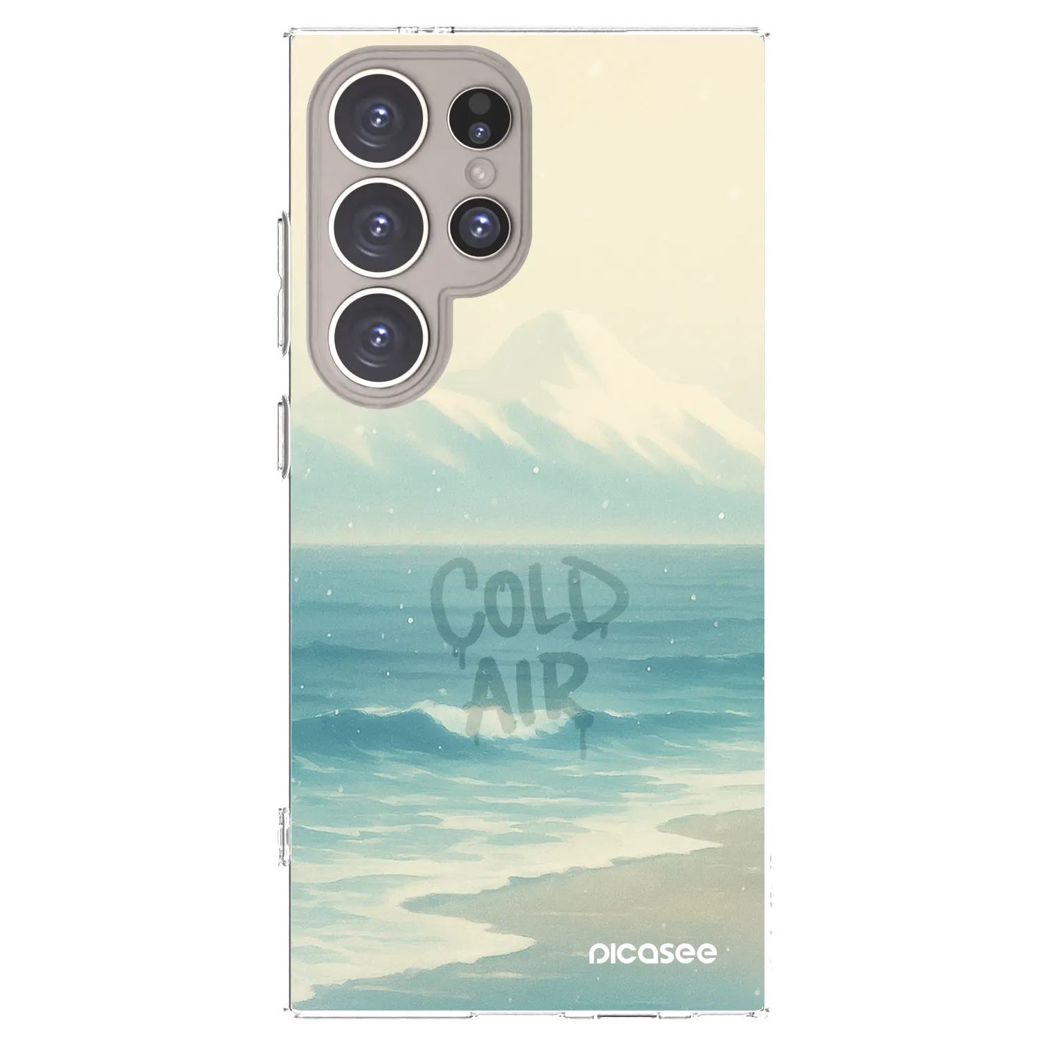 Picasee Samsung Galaxy S24 Ultra S928B 5G Hülle - Transparentes Silikon - COLD AIR