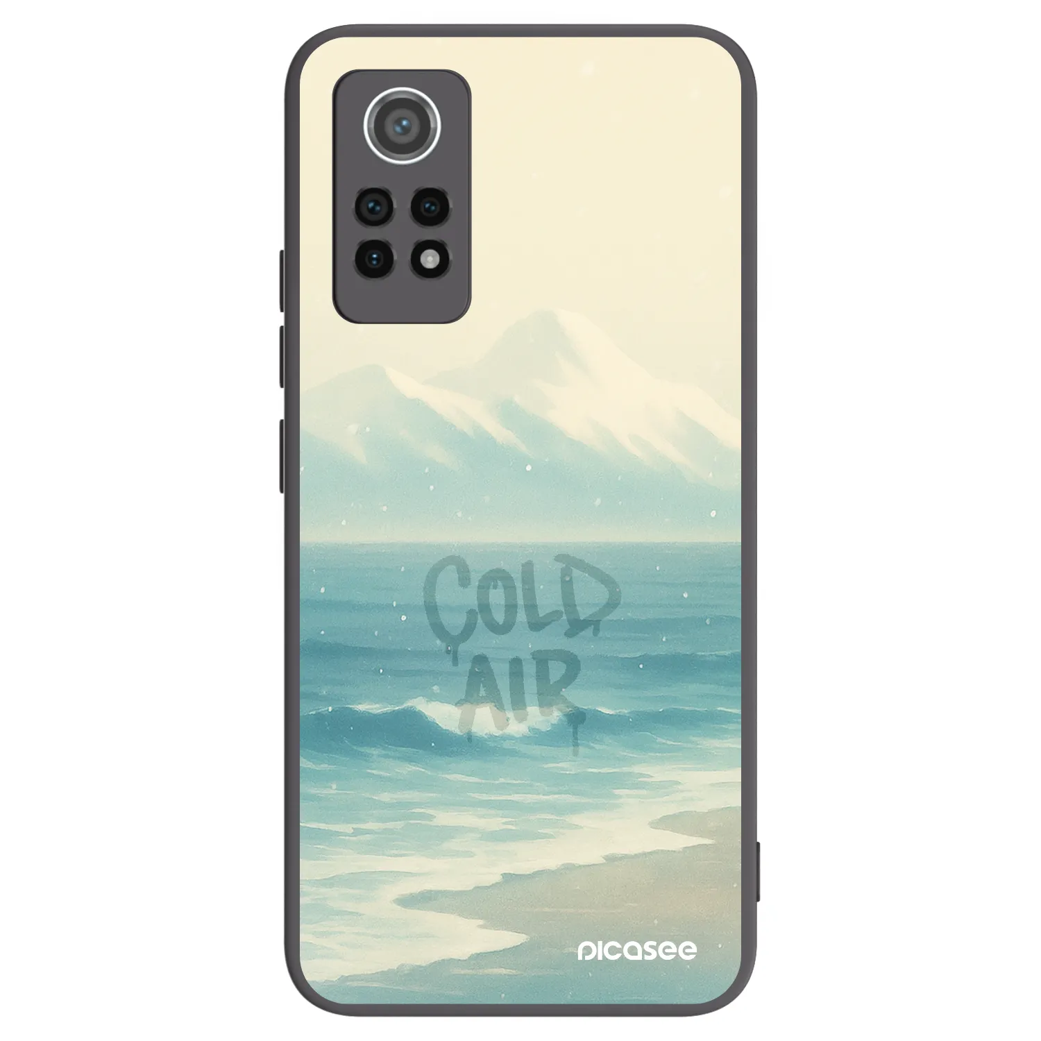 Picasee Xiaomi Redmi Note 12 Pro 4G Hülle - Schwarzes Silikon - COLD AIR