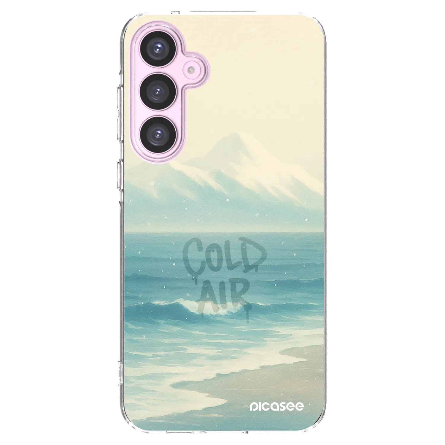 Picasee Samsung Galaxy A55 5G A556B Hülle - Transparentes Silikon - COLD AIR