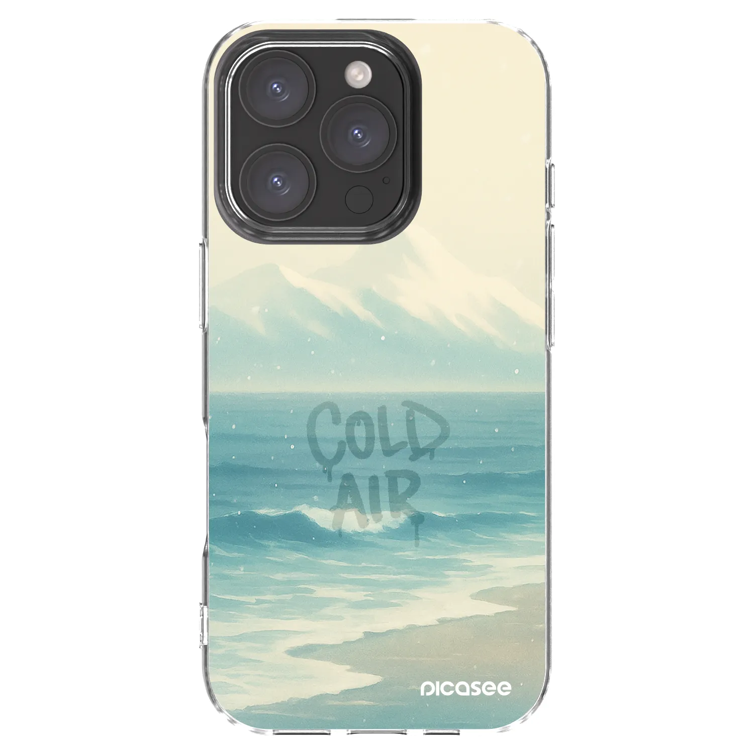 Picasee Apple iPhone 16 Pro Hülle - Transparentes Silikon - COLD AIR