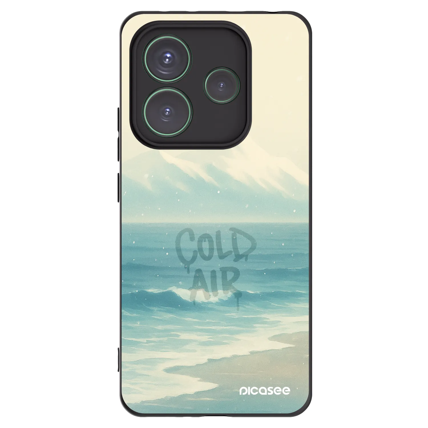 Picasee Xiaomi Redmi Note 14 5G Hülle - Schwarzes Silikon - COLD AIR