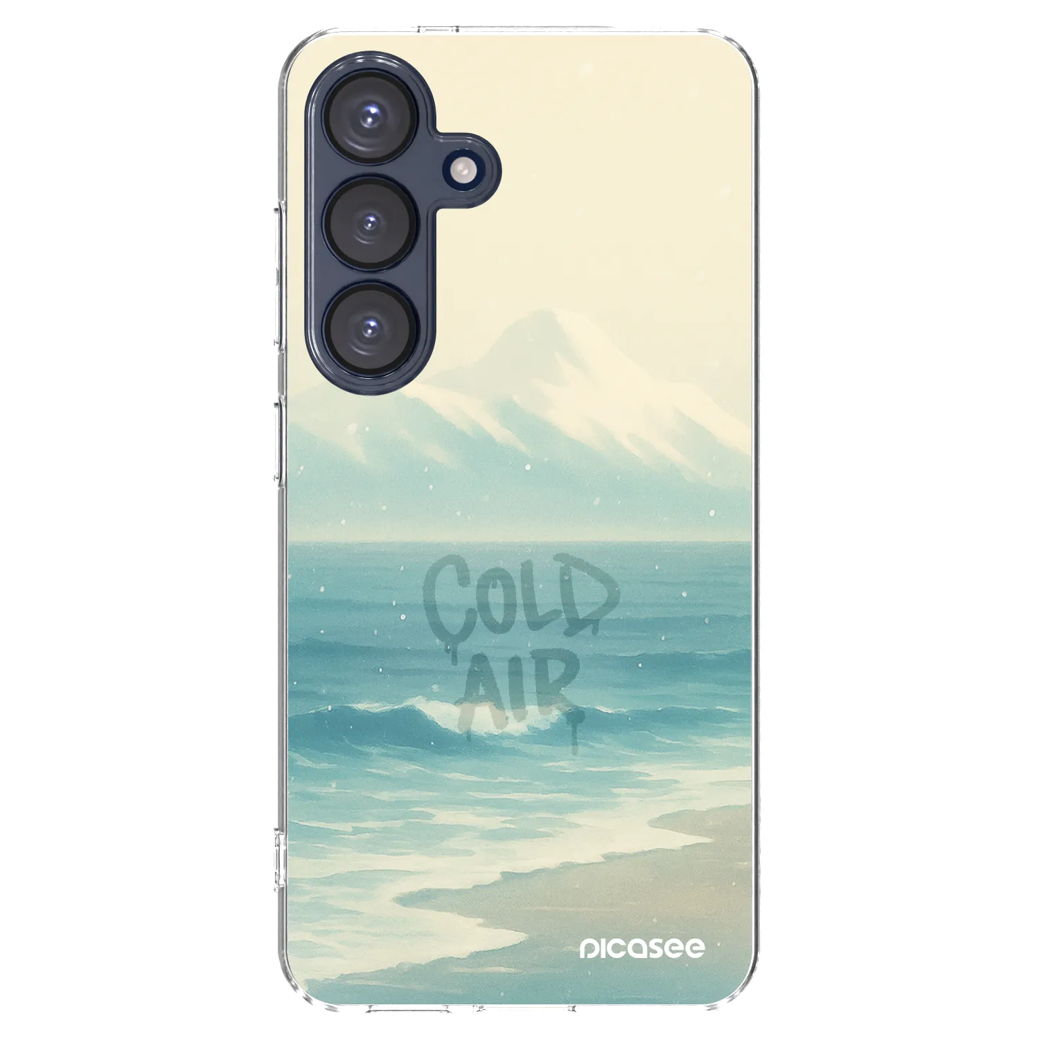 Picasee Samsung Galaxy S25 5G Hülle - Transparentes Silikon - COLD AIR