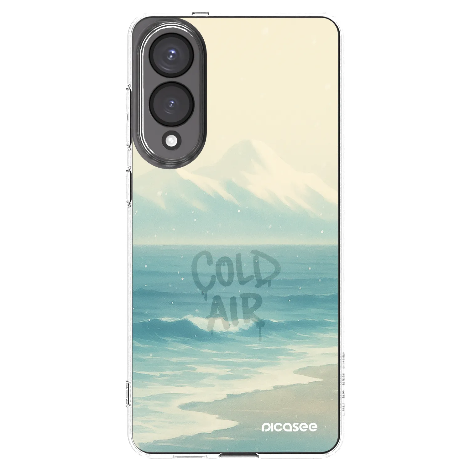 Picasee Samsung Galaxy S25 Edge 5G Hülle - Transparentes Silikon - COLD AIR