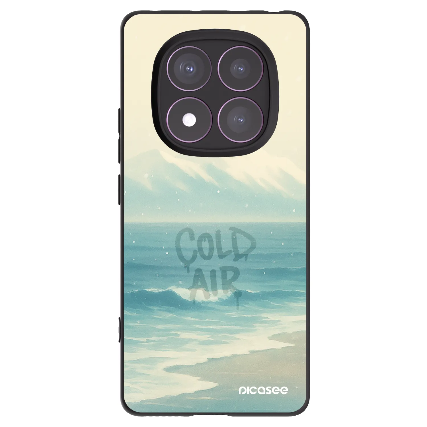 Picasee Xiaomi Redmi Note 14 Pro 4G Hülle - Schwarzes Silikon - COLD AIR
