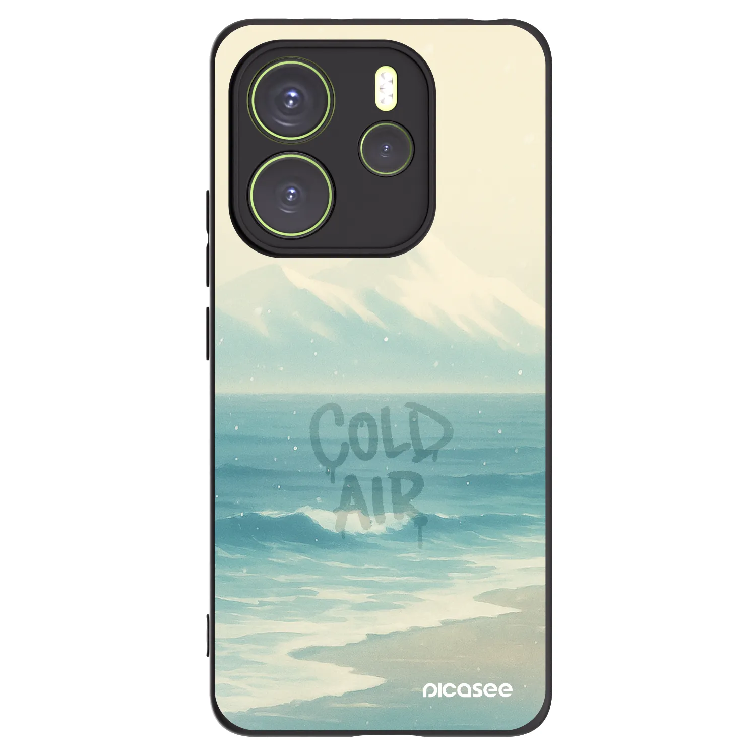 Picasee Xiaomi Redmi Note 14 4G Hülle - Schwarzes Silikon - COLD AIR