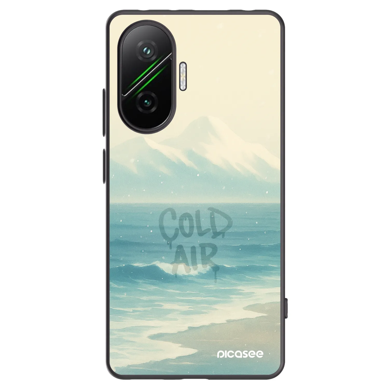 Picasee Xiaomi Poco F7 Pro 5G Hülle - Schwarzes Silikon - COLD AIR