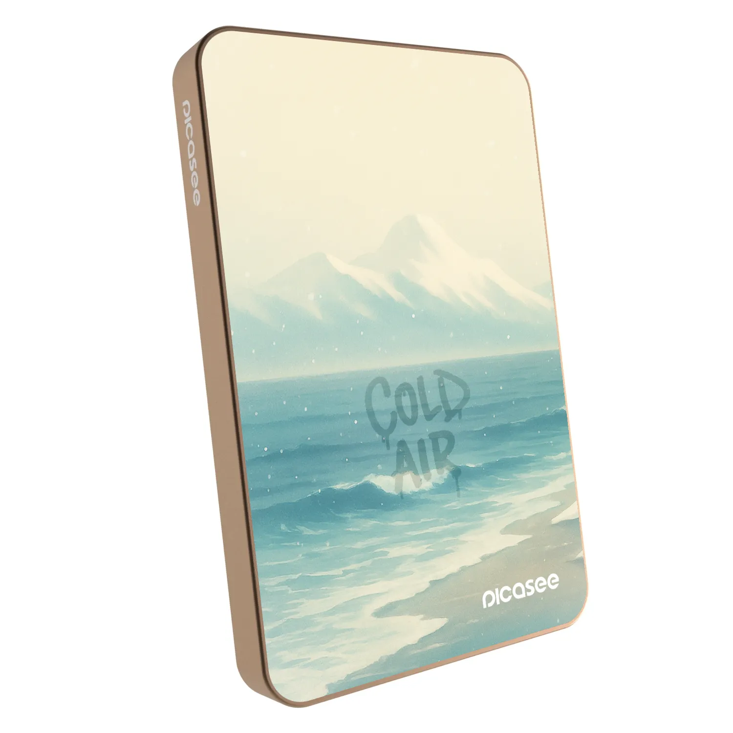 Picasee Powerbank mit MagSafe 5 000 mAh Golden - COLD AIR