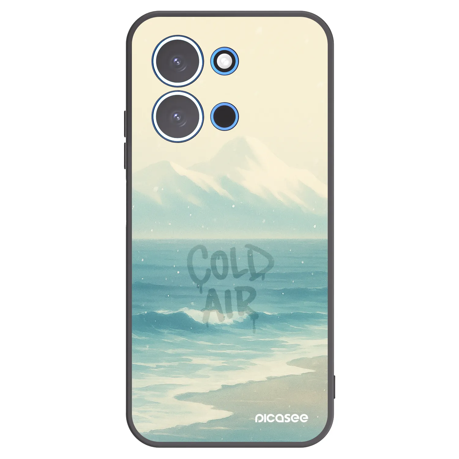 Picasee Xiaomi Redmi 15C 4G Hülle - Schwarzes Silikon - COLD AIR