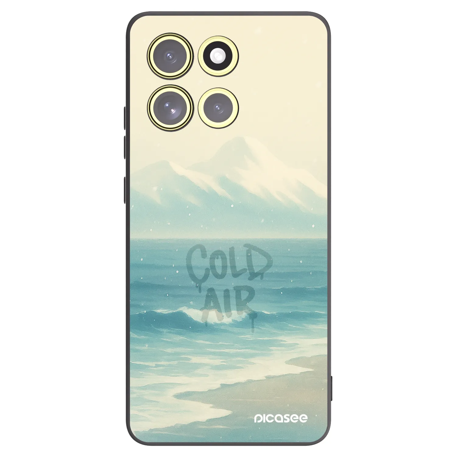 Picasee Motorola Moto G86 Power 5G Hülle - Schwarzes Silikon - COLD AIR