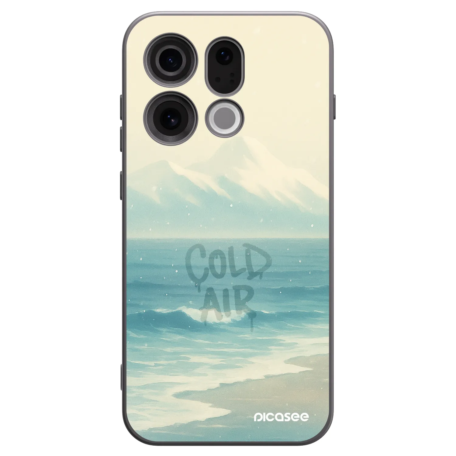 Picasee OPPO Find X9 Hülle - Schwarzes Silikon - COLD AIR