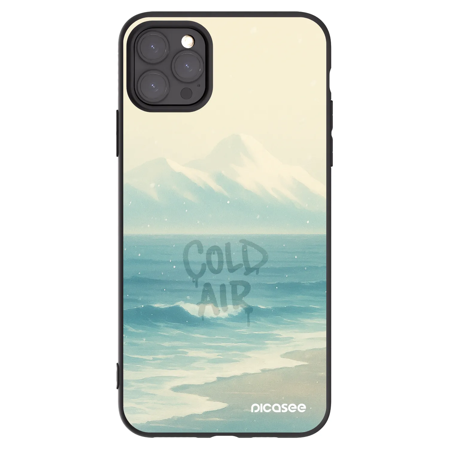 Picasee Apple iPhone 11 Pro Max Hülle - Schwarzes Silikon - COLD AIR