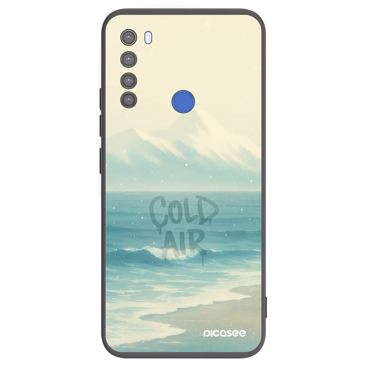 Picasee Xiaomi Redmi Note 8T Hülle - Schwarzes Silikon - COLD AIR