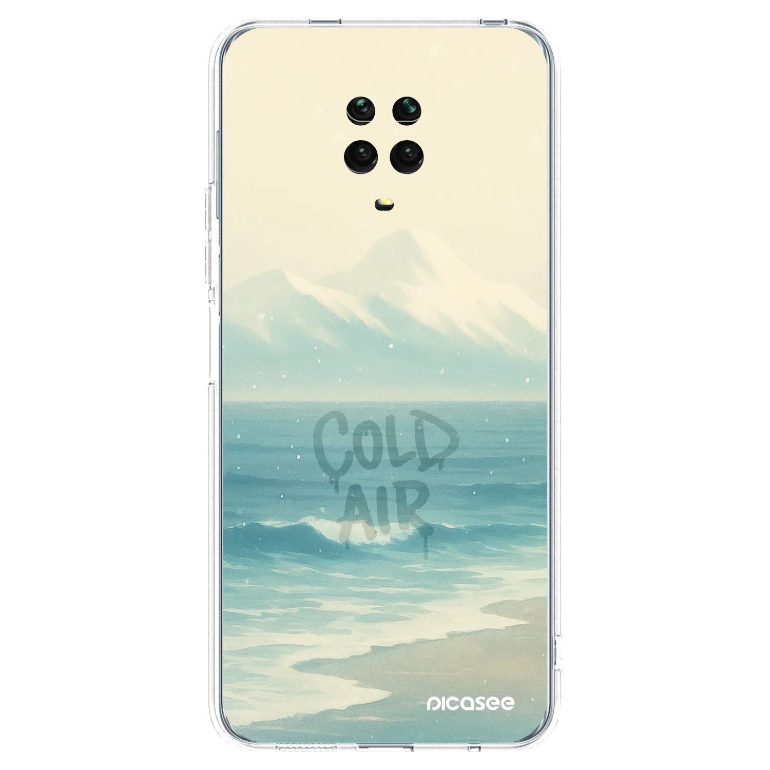 Picasee Xiaomi Redmi Note 9 Pro Hülle - Transparentes Silikon - COLD AIR