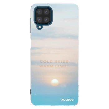 Picasee Samsung Galaxy A12 A125F Hülle - Transparentes Silikon - COLD SKIES