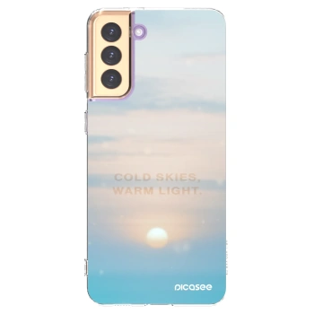 Picasee Samsung Galaxy S21+ 5G G996F Hülle - Transparentes Silikon - COLD SKIES