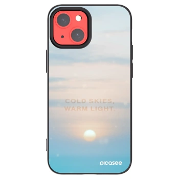 Picasee Apple iPhone 13 mini Hülle - Schwarzes Silikon - COLD SKIES