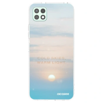 Picasee Samsung Galaxy A22 A226B 5G Hülle - Transparentes Silikon - COLD SKIES