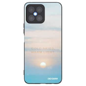 Picasee Honor X8 4G Hülle - Schwarzes Silikon - COLD SKIES