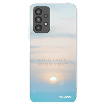 Picasee Samsung Galaxy A73 5G Hülle - Transparentes Silikon - COLD SKIES