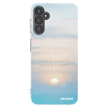 Picasee Samsung Galaxy A14 5G A146P Hülle - Transparentes Silikon - COLD SKIES