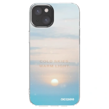 Picasee Apple iPhone 15 Plus Hülle - Transparentes Silikon - COLD SKIES