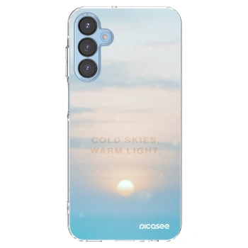 Picasee Samsung Galaxy A15 A156B 5G Hülle - Transparentes Silikon - COLD SKIES