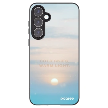 Picasee Samsung Galaxy A55 5G A556B Hülle - Schwarzes Silikon - COLD SKIES