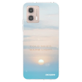 Picasee Motorola Moto G53 5G Hülle - Transparentes Silikon - COLD SKIES