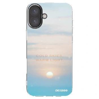 Picasee Apple iPhone 16 Plus Hülle - Transparentes Silikon - COLD SKIES