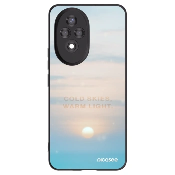 Picasee Honor 200 Pro 5G Hülle - Schwarzes Silikon - COLD SKIES