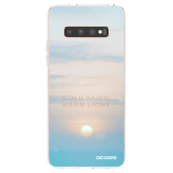Picasee Samsung Galaxy S10 Plus G975 Hülle - Transparentes Silikon - COLD SKIES