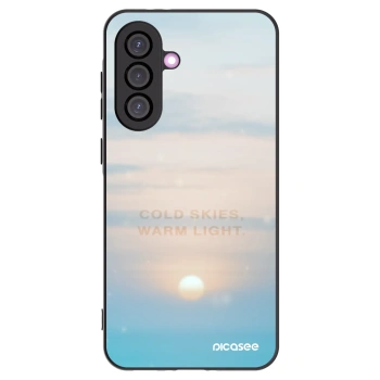 Picasee Samsung Galaxy A56 5G A566B Hülle - Schwarzes Silikon - COLD SKIES