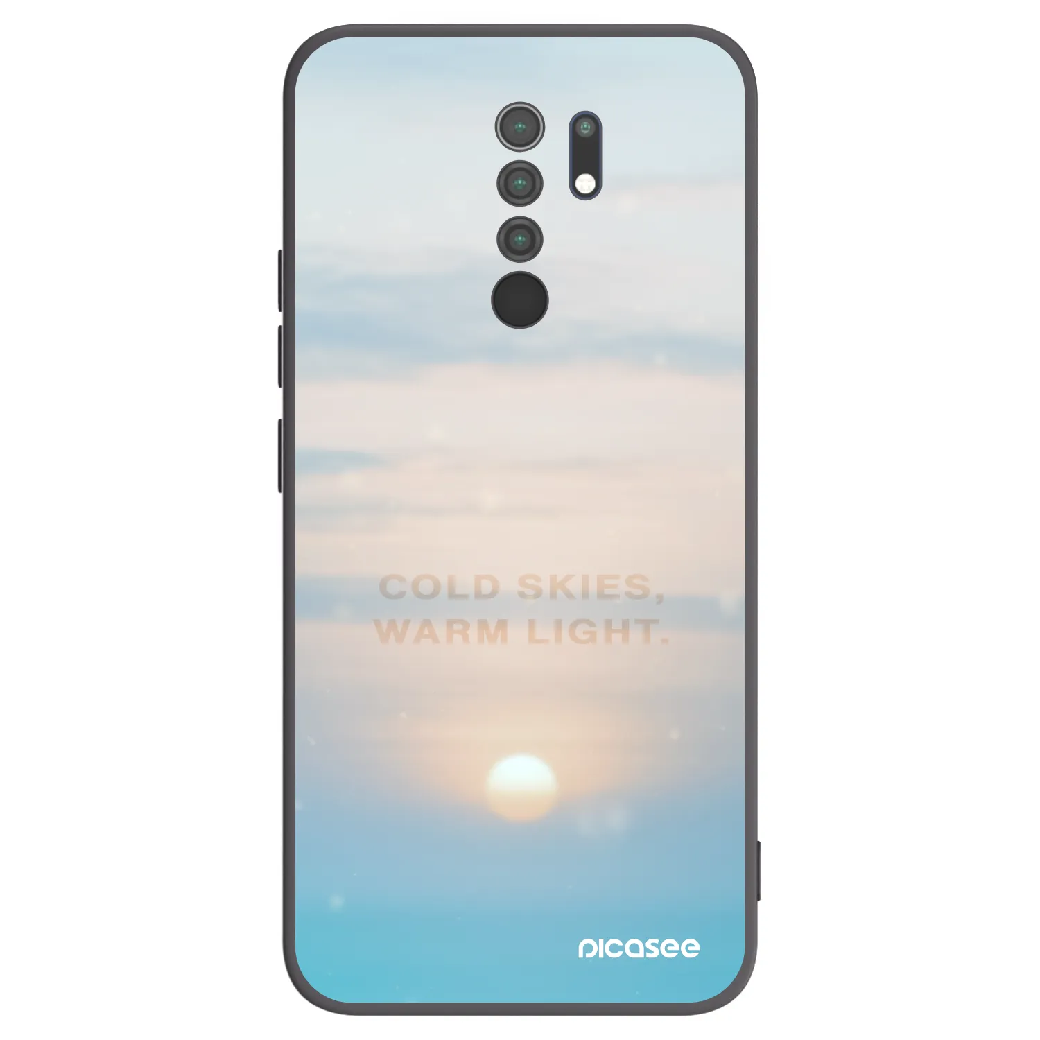 Picasee Xiaomi Redmi 9 Hülle - Schwarzes Silikon - COLD SKIES