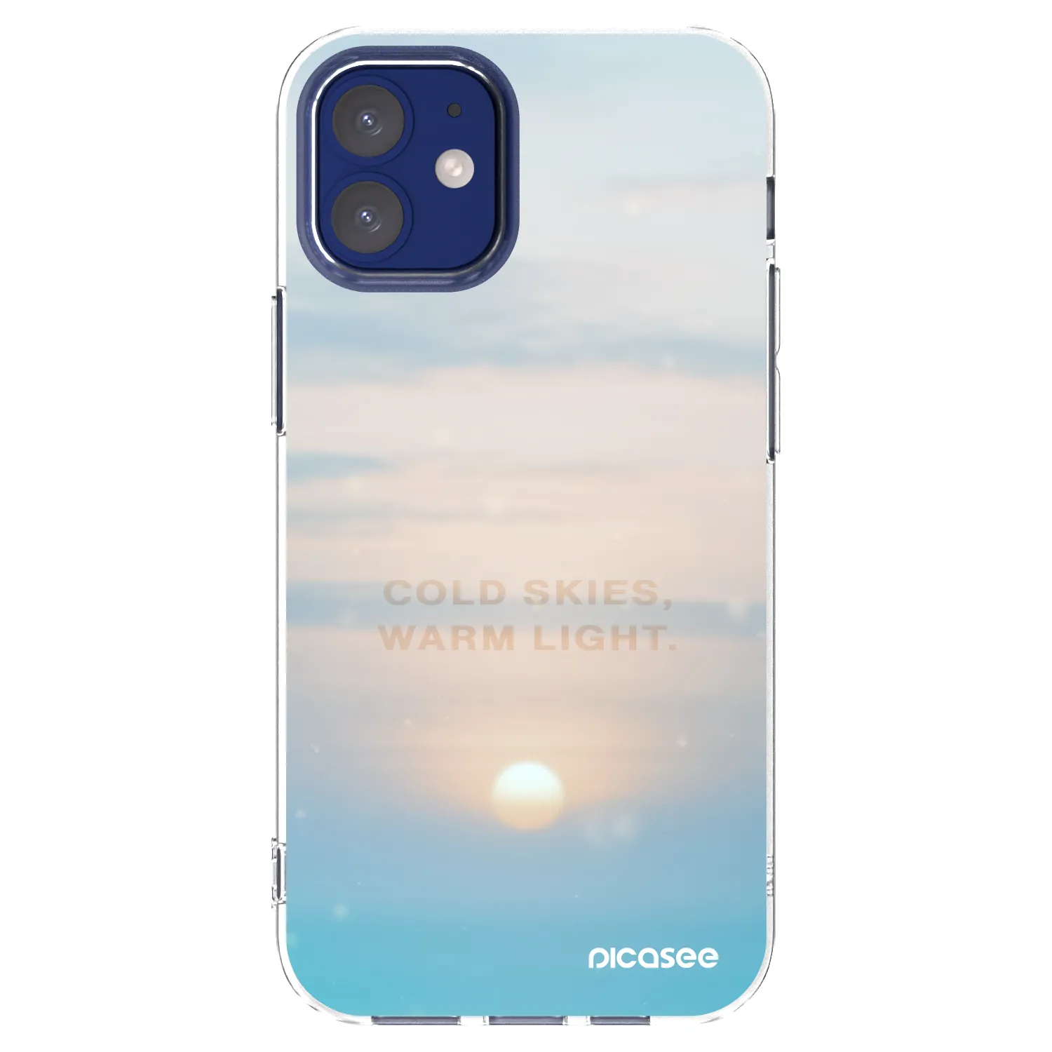 Picasee Apple iPhone 12 mini Hülle - Transparentes Silikon - COLD SKIES