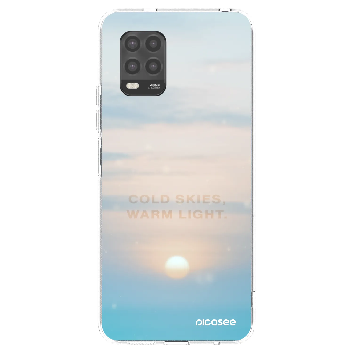 Picasee Xiaomi Mi 10 Lite Hülle - Transparentes Silikon - COLD SKIES
