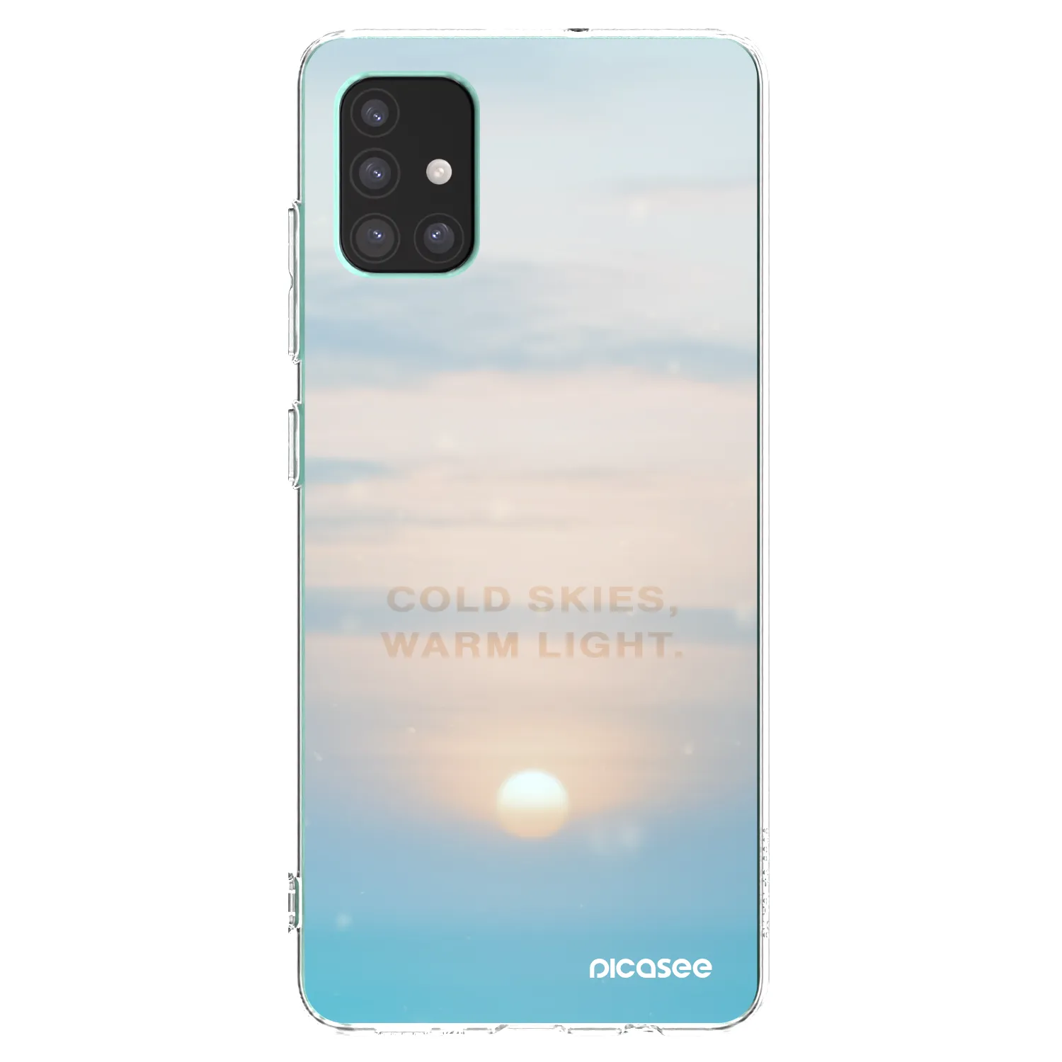 Picasee Samsung Galaxy M51 M515F Hülle - Transparentes Silikon - COLD SKIES