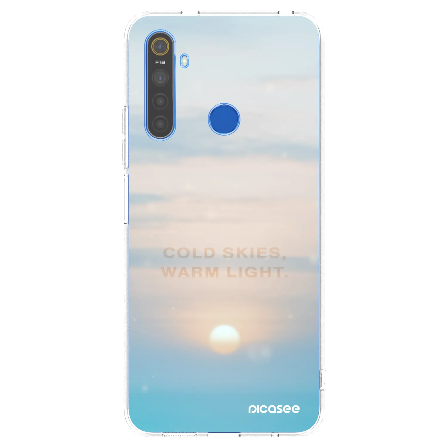Picasee Realme 5 Hülle - Transparentes Silikon - COLD SKIES