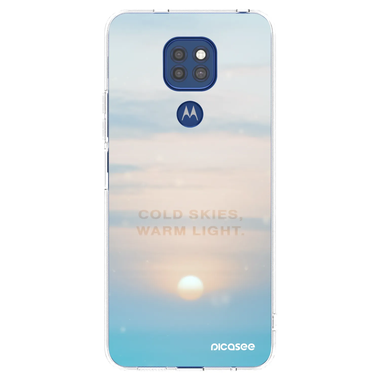 Picasee Motorola Moto G9 Play Hülle - Transparentes Silikon - COLD SKIES